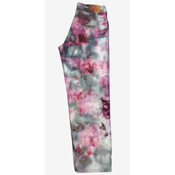 Reclaimed Vintage Levi's 550 Jeans: Hand-Tie-Dyed, Unique Hand-Dyed Levis - Picture 15 of 16